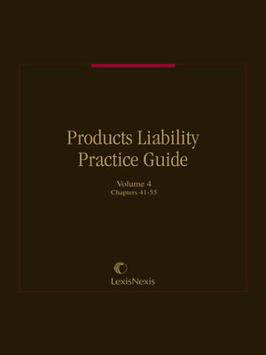 cover image of Products Liability Practice Guide